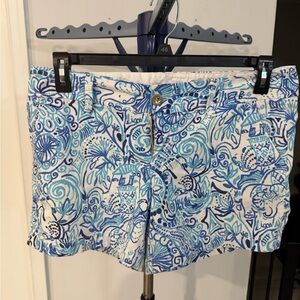 Lilly Pulitzer Blue and White Women Shorts